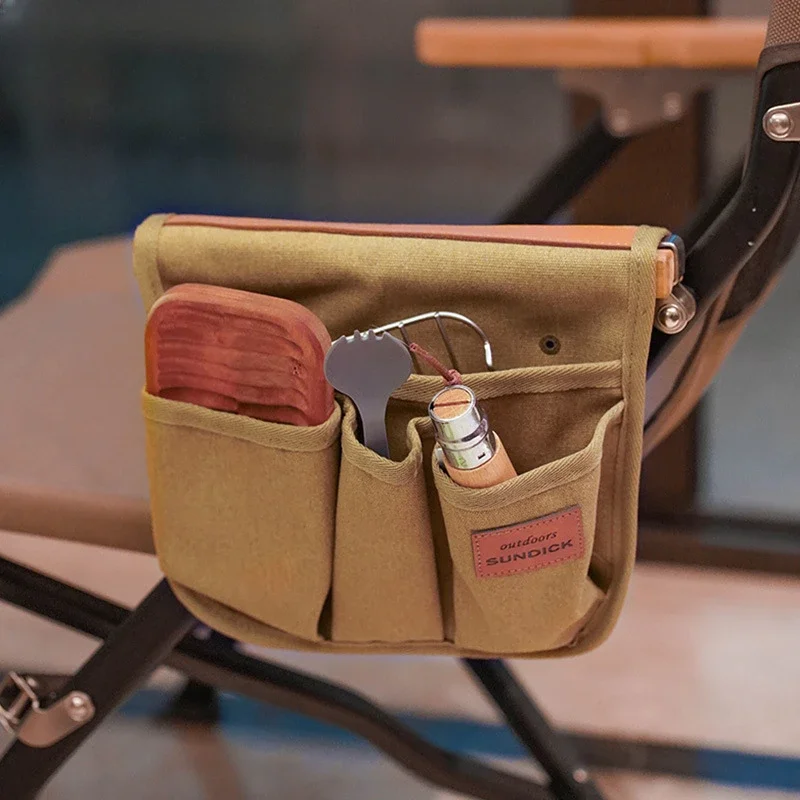 Mountainous Customers Exposed Camp Kemmit Chair Armrest Hanging Bag Side Multi Functional Storage Bag Portable Storage