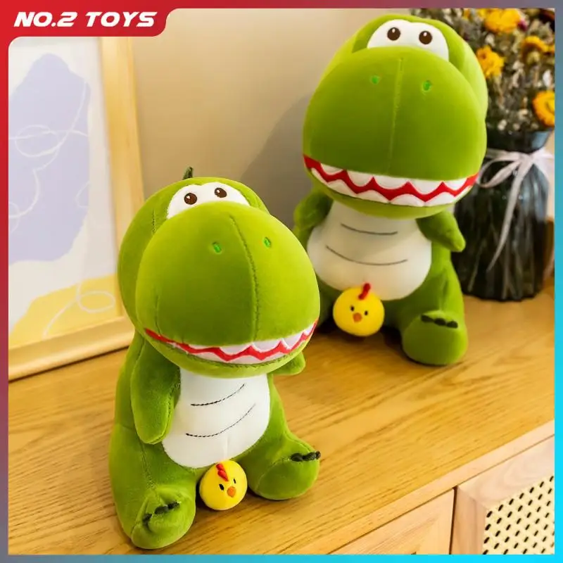 

45cm Large Plush Chicken Dinosaur doll Cute Soft Throw Pillow Back Cushion Cotton Filled Removable Children's Toy for Kids Gifts