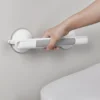 Shower Grab Bar for Seniors Elderly Non Slip Suction Cup Water Resistant Handicap Shower Safety Bar with Luminous Strip Gray 1