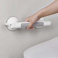 Shower Grab Bar for Seniors Elderly Non Slip Suction Cup Water Resistant Handicap Shower Safety Bar with Luminous Strip Gray 1