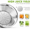 Juice Extractor 400W Ultra Centrifugal  Feed Fruit & Vegetable Juicer Dual Speed Control 304 Stainless Steel Filter Blade 1600ml 5