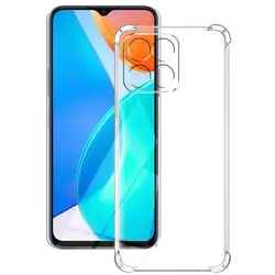 Clear Shockproof Silicone Phone Case - Transparent Protective Cover for Honor X6 4G (Shockproof Case)