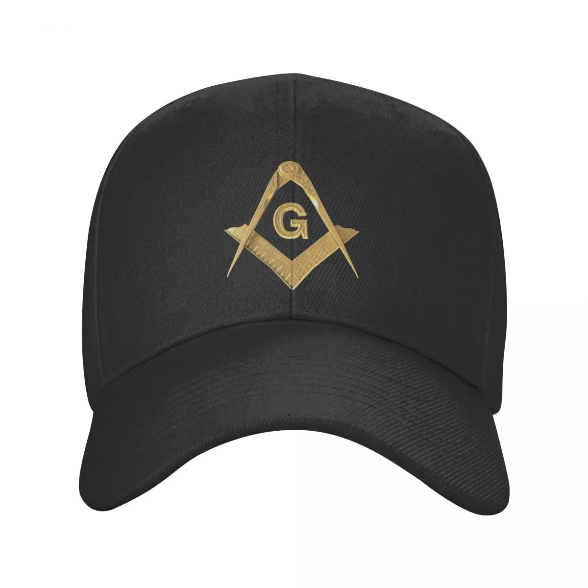 Fashion Gold Freemason Logo Baseball Cap Unisex Adult Masonic Mason Adjustable Dad Hat Men Women Sun Protection