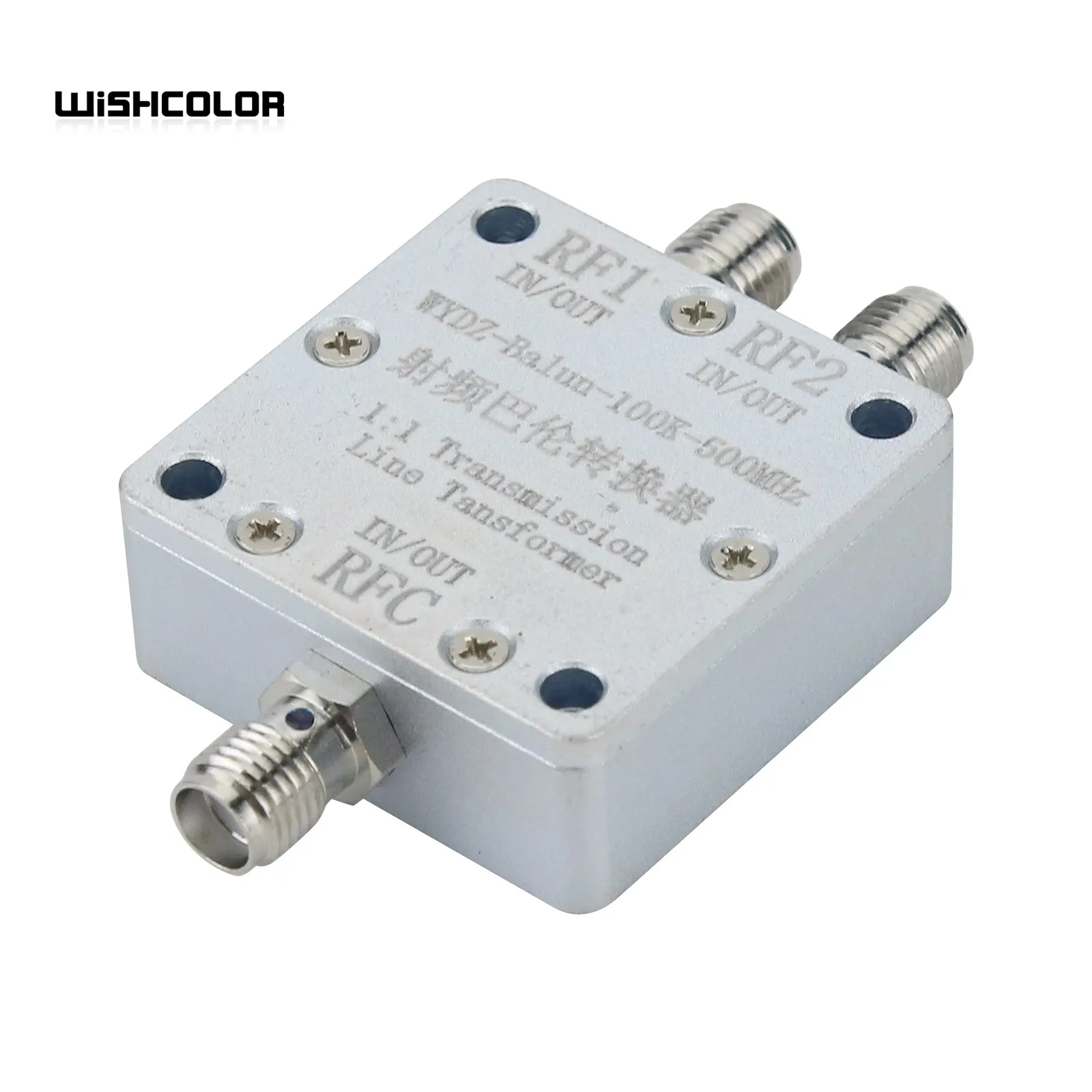 Wishcolor WYDZ-Balun-100K-500MHz 1:1 Transmission Line Transformer RF Balun Transformer SMA Female Connectors 5