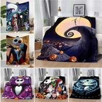 Disney Jack Skellington Printed Blanket Picnic Blankets Warm Blanket Soft and Comfortable Blanket Home Travel Birthday Gift 1