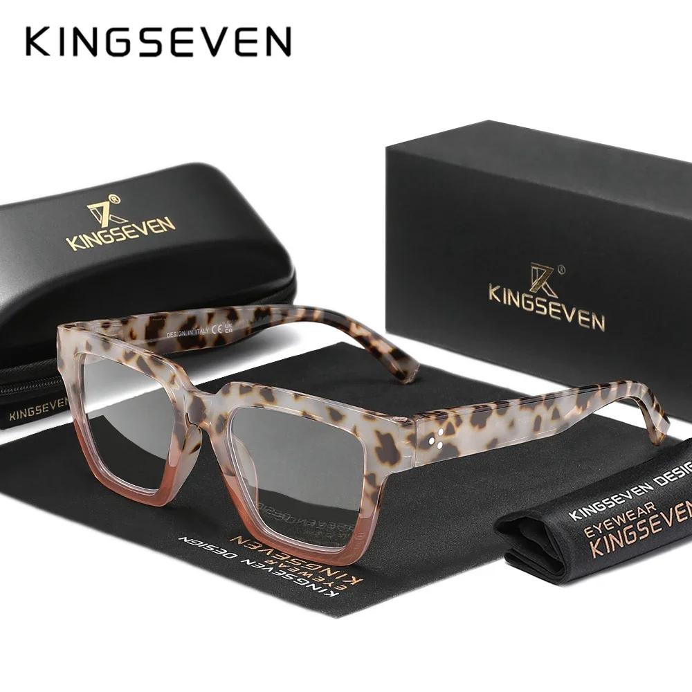 KINGSEVEN Unisex Stylish Thick Frame Reading Glasses