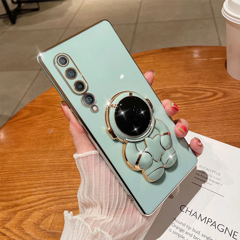 Astronaut Plating Phone Case For Xiaomi And Poco Series_voghion.com