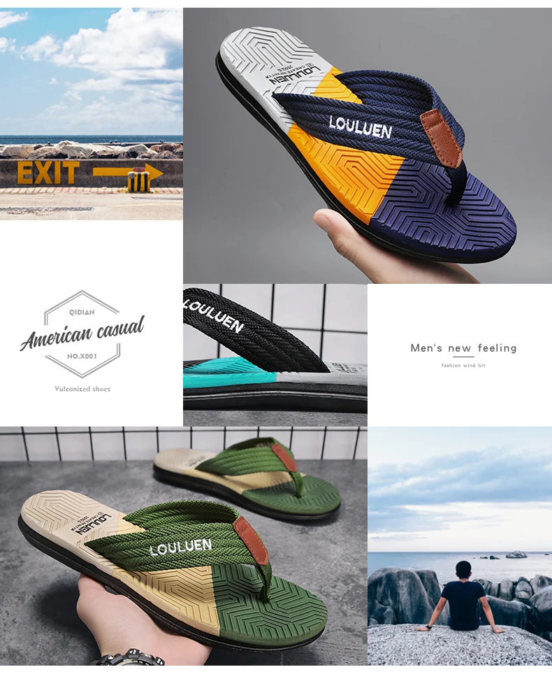Outdoor Beach Slippers Detail View