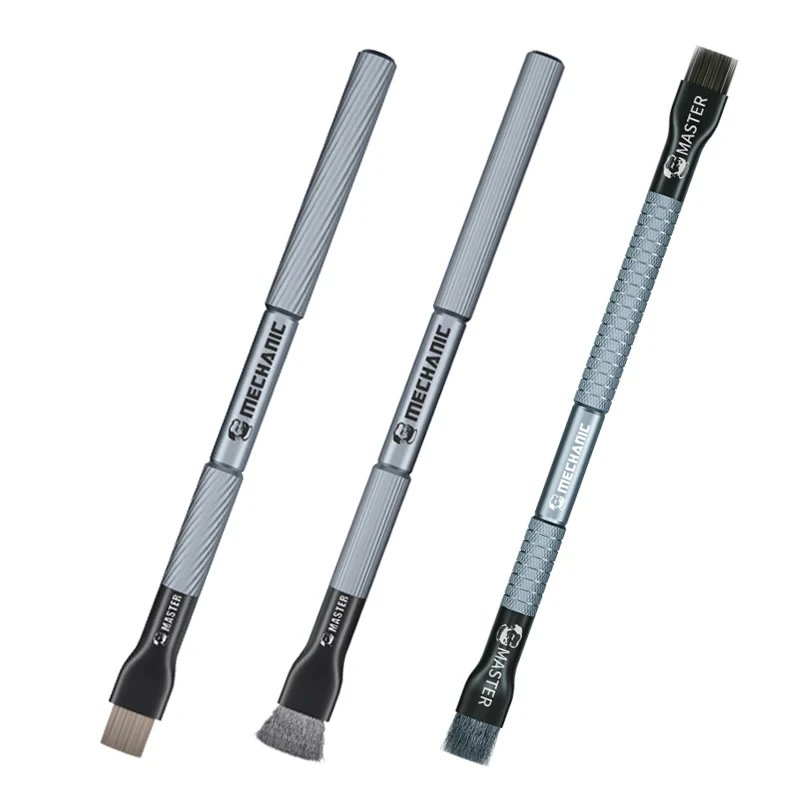 MECHANIC Motherboard Cleaning Brush Dust Cleaning with Replacement Head Cellphone Chip Tin Glue Removal Bristle/Steel Brush tool 2