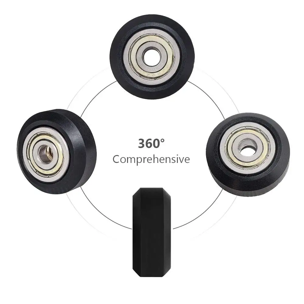 Creality 공식 POM 휠 플라스틱 풀리 Ender-3/V2/Ender-3 S1/CR-10 시리즈 3D 프린터 부품용 선형 베어링 기어 Perlin