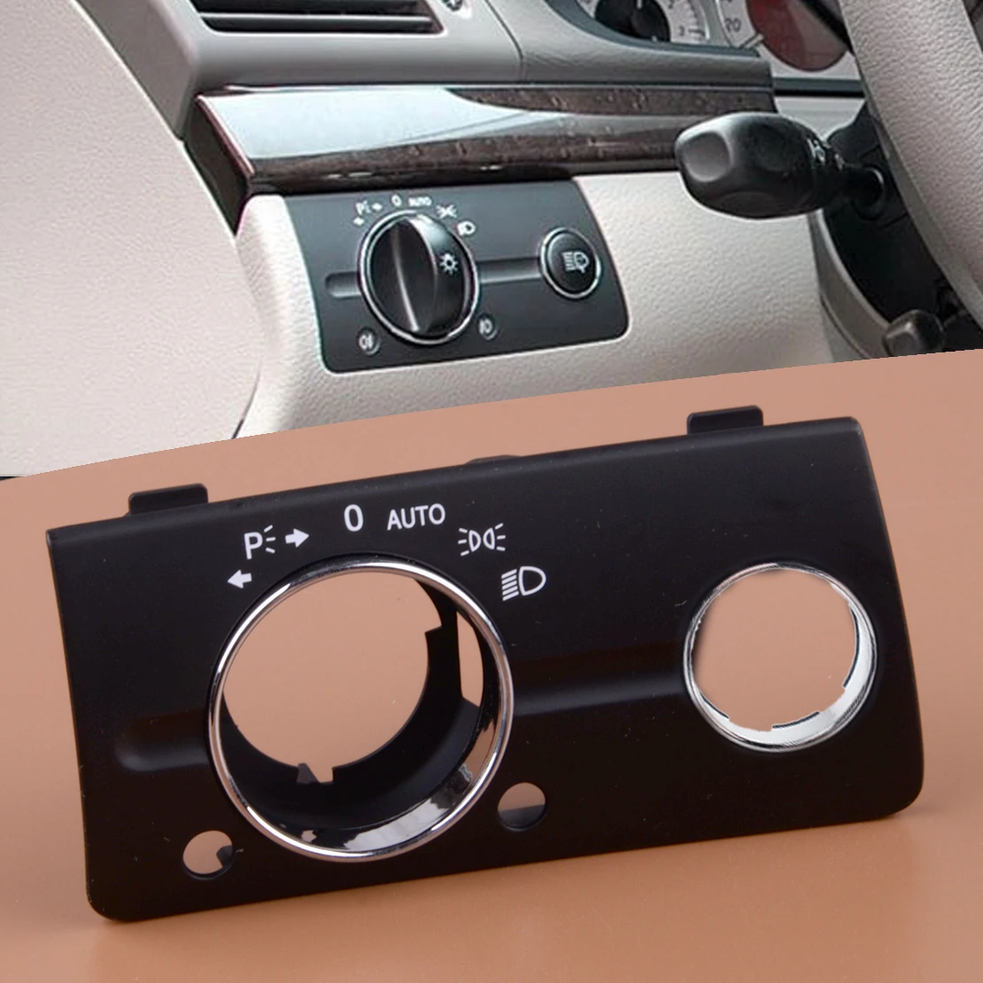 

Панель переключателя передней фары для салона автомобиля черного цвета 21154507049116 LHD подходит для Mercedes Benz E Class W211 2003-2006 2007 2008