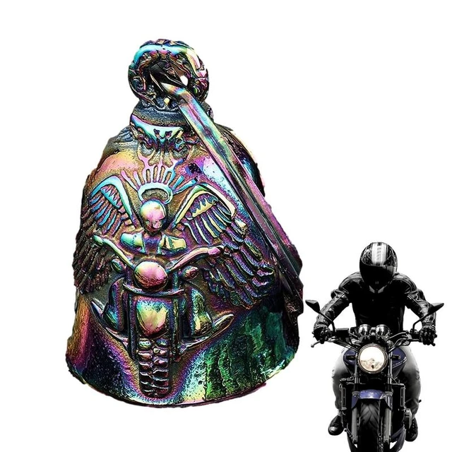 Porte-clés de cloche de chevalier d'aile d'ange de style punk