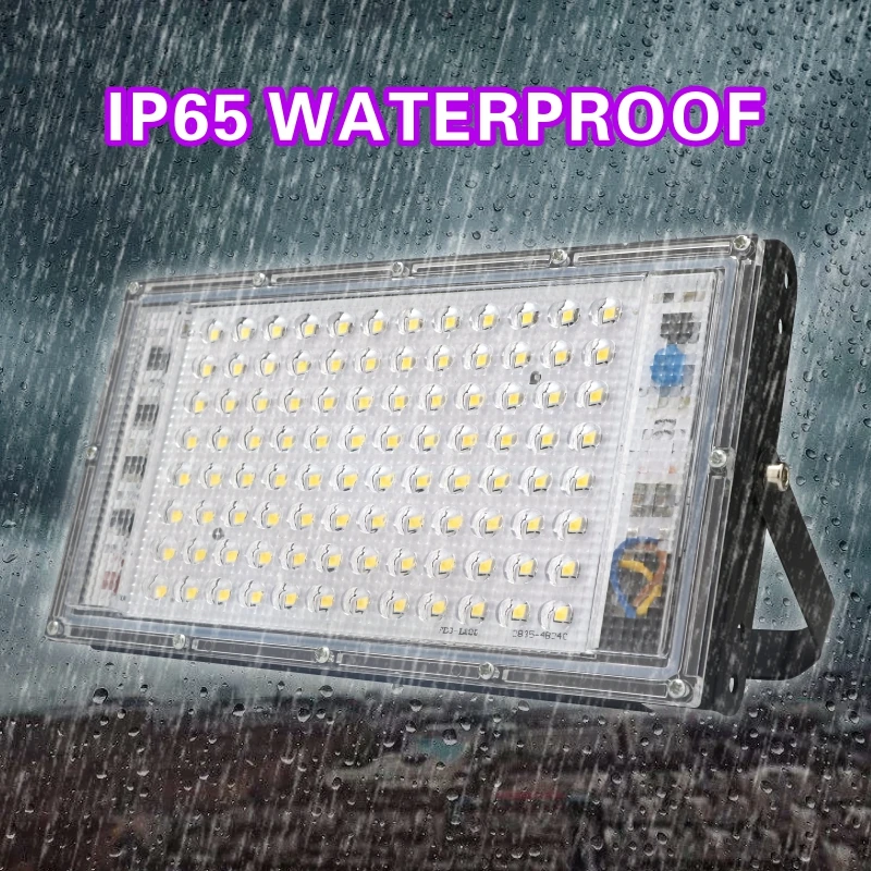 LED Flood Light 50W 100W AC 220V 230V 240V Outdoor Floodlight Spotlight IP65 Waterproof Landscape Lighting