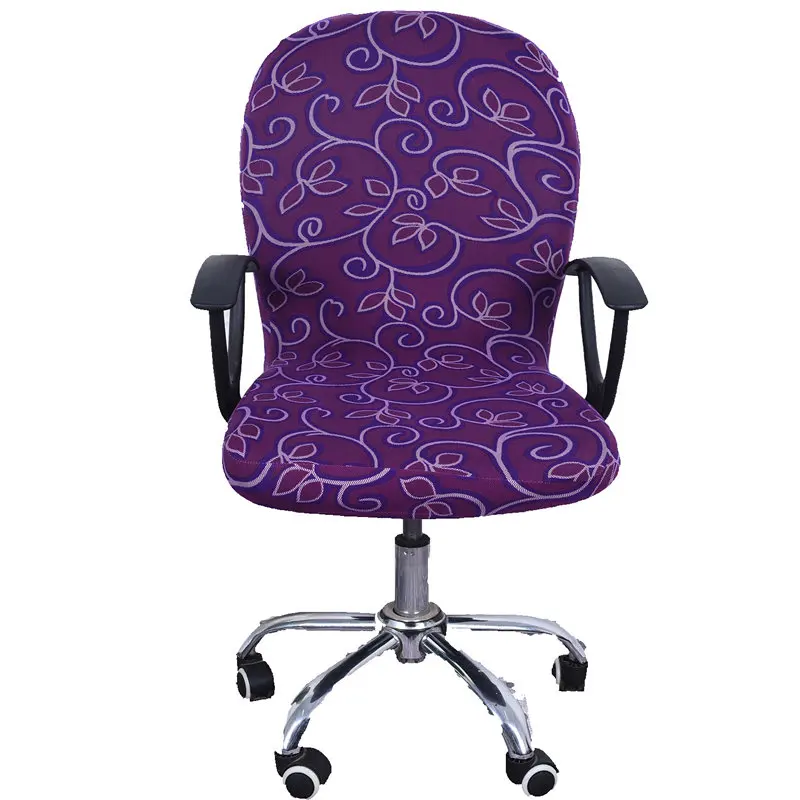 

2022 NEW Computer Chair Covers Anti-dirty Rotating Stretch Jacquard Office Desk Seat Chair Cover Removable Elastic Slipcovers