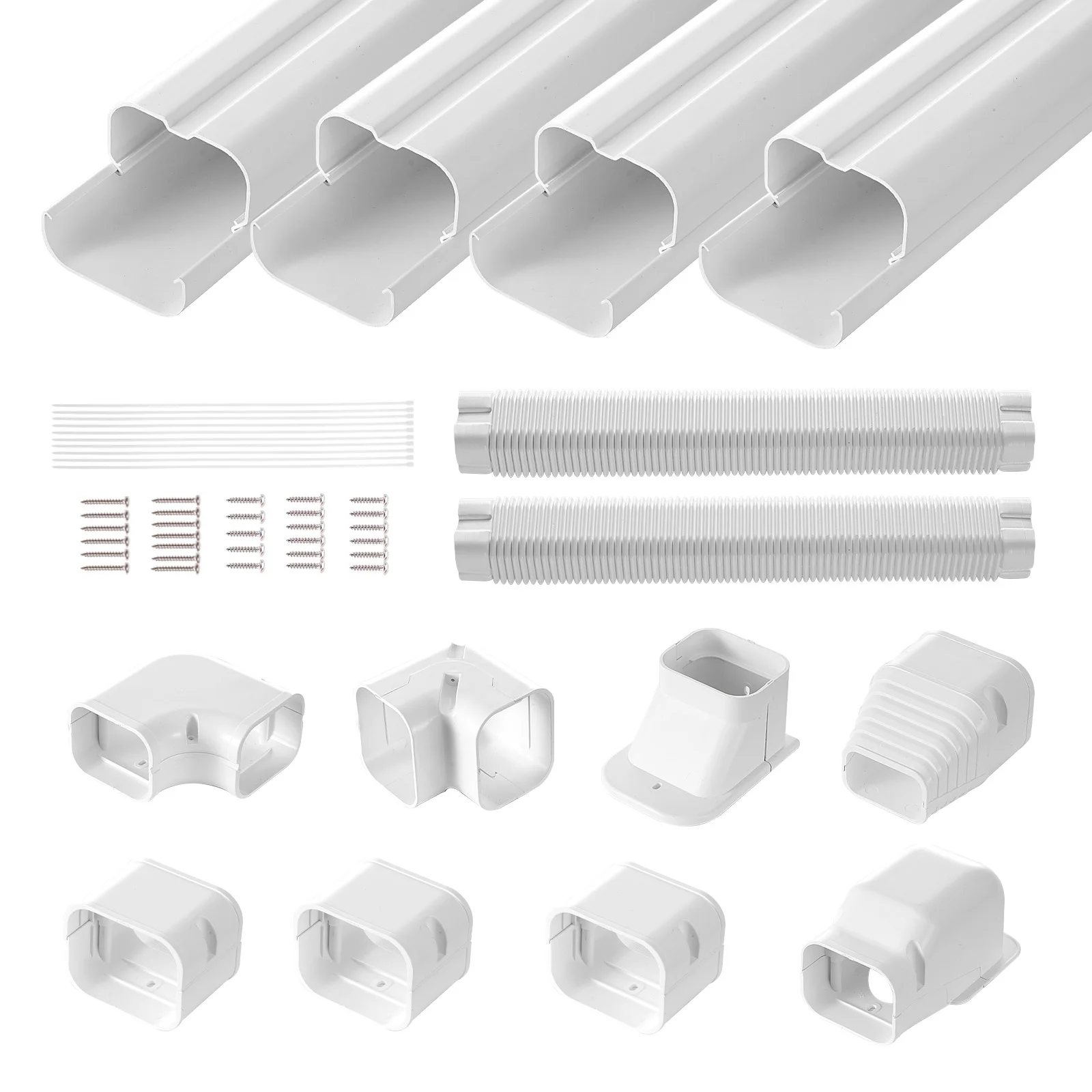 PVC Air Conditioner Line Set Cover for Home