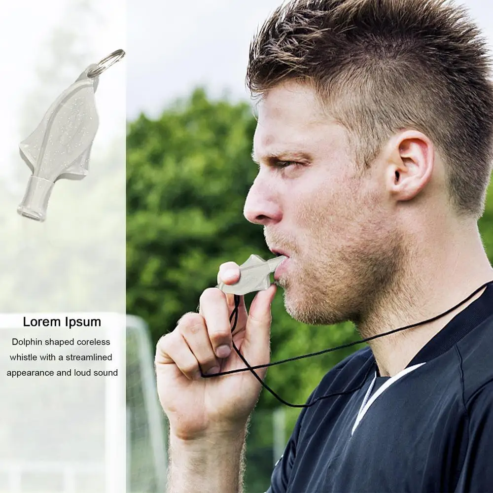 Description Picture 4 of itemProfessional Referee Whistle Plastic Sports Training Soccer Basketball Loud Whistle Training Supplies Outdoor Survival Tool #WO