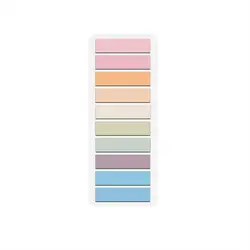 Morandi Transparent Sticky Notes and Page Markers Set (Pink)