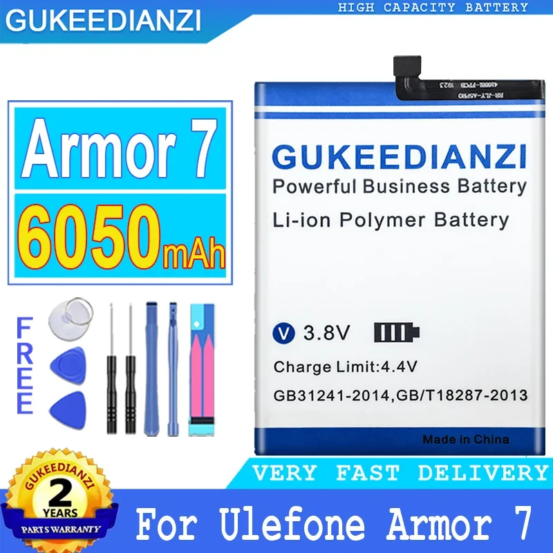 

Запасная аккумуляторная батарея большой емкости Smartphon 6050 мАч для Ulefone Armor 7