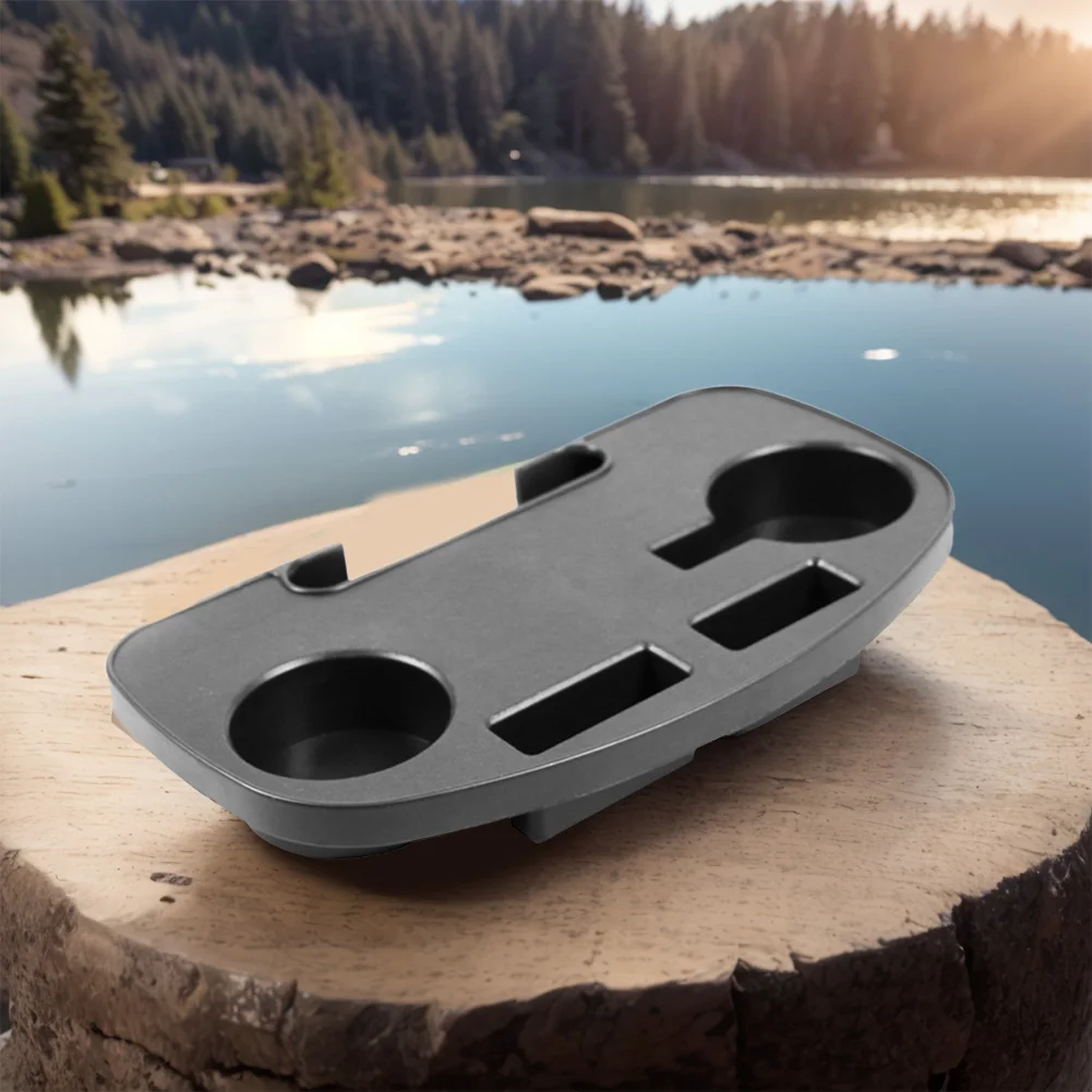 Folding Relaxing Chair Drink Holder Folding Camping Chair Clip On Side Table Cup Drink Holder Tray for Fishing Camping Beach