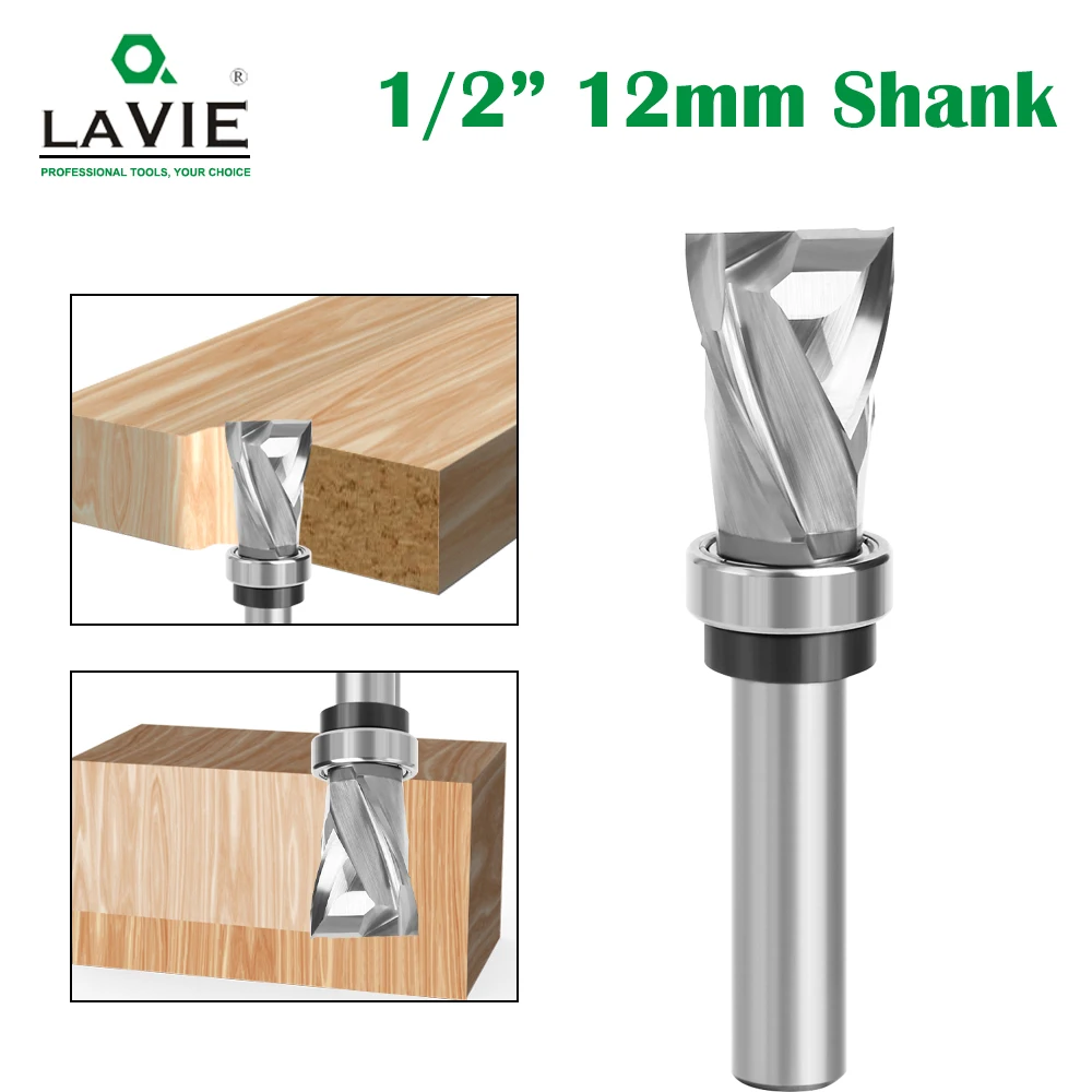 Lavie 12mm Schaft lager Ultra-Performance-Kompressions-Unterputz-Vollhartmetall-CNC-Fräser für Holz fräser
