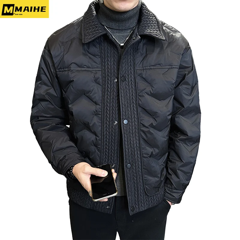 Рисунок 5 - Мужской короткий пуховик с откидным воротником