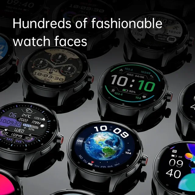 New KUMI GW5 Pro 1.43' AMOLED NFC Waterproof IP68 Bluetooth 5.2 100+ Sport Heart Rate Blood Pressure Oxygen Monitor Smartwatches 6