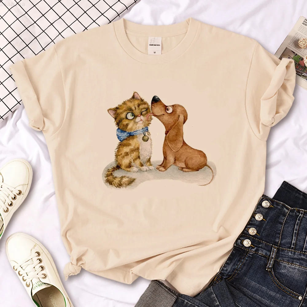 

Dachshund top women graphic Y2K anime t shirt girl manga streetwear clothes