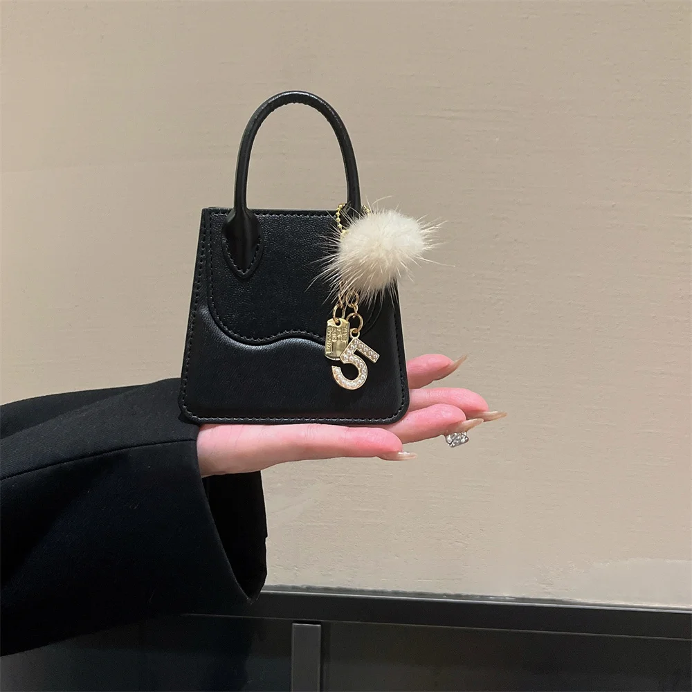 Luxury PU Leather Handbag Phone Case - Cute Solid Cover