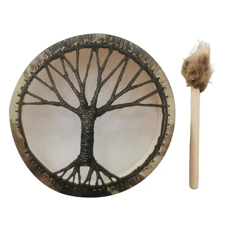Shaman Drum Spiritual Instrument With Drum Stick Sound Healer Shaman For Spiritual Music Reflection Meditation