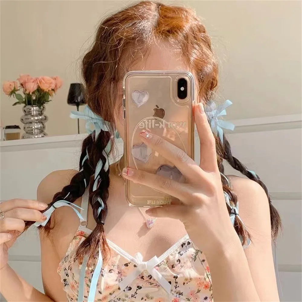Hair Accessories Bow Hairpins Y2K Hairpin Sweet Cute Women Girl Korean Female Long Ribbon Hair Clips Barrettes Headwear