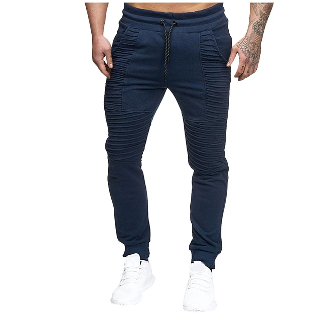  Pantalones de los hombres Casual Long Jogger Dance