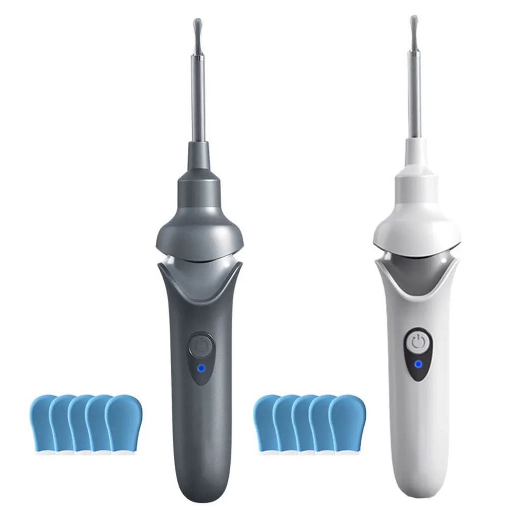 Ear Cleaner with Camera & LED Lights Electric Vacuum Earwax Remover 2 Gears Wireless Ear Wax Remover for Daily Pick