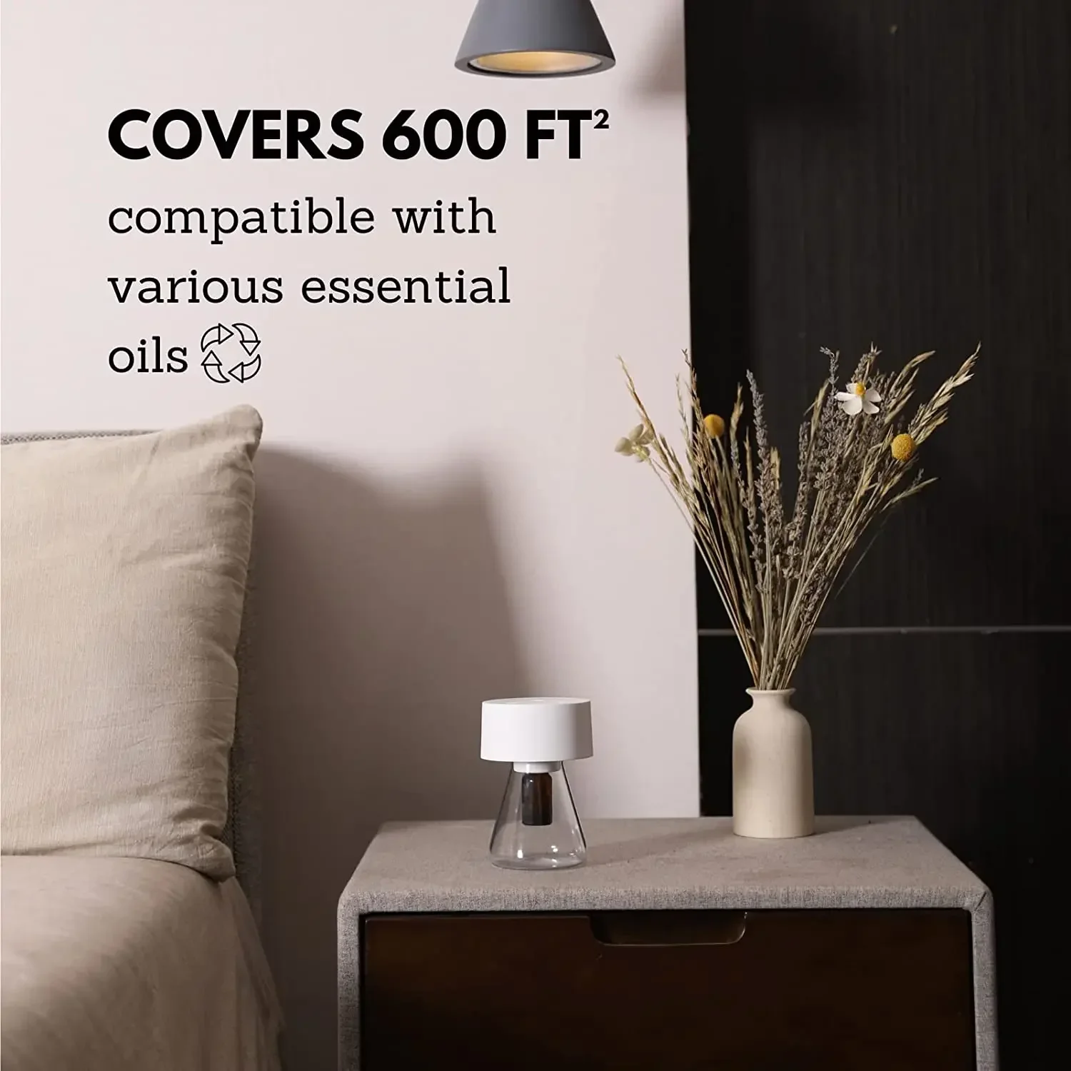 Diffuseur d'arômes électrique portable professionnel pour la maison, sans eau, avec lumière intégrée._voghion.com