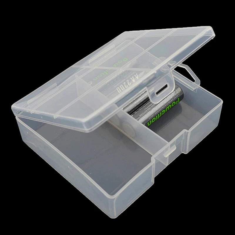Battery Storage Box 1pc Plastic Organizer Hardware Accessories Clear Divider Cover For AA Batteries