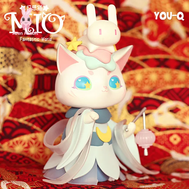 MIO Fantastic World Cat Blind Box Toys Anime Mystery Box Mistery Figure Surprise Caja Misteriosa Kawaii Model Girl Birthday Gift 3