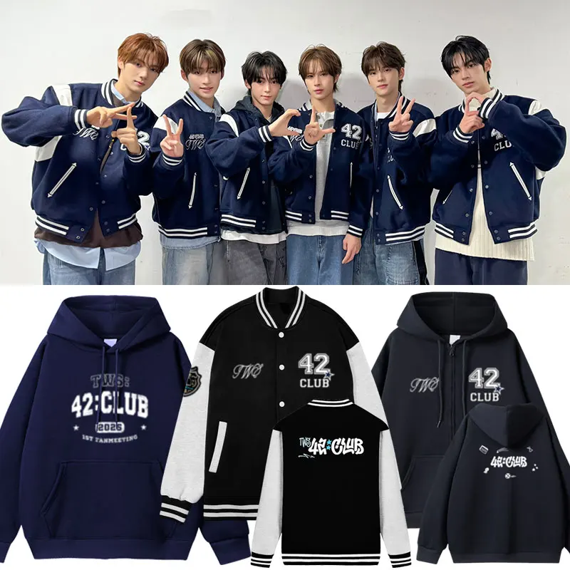 TWS [42:CLUB] VARSITY JACKET (navy) Mサイズ TWS - 42:CLUB Navy ⁄ SS25