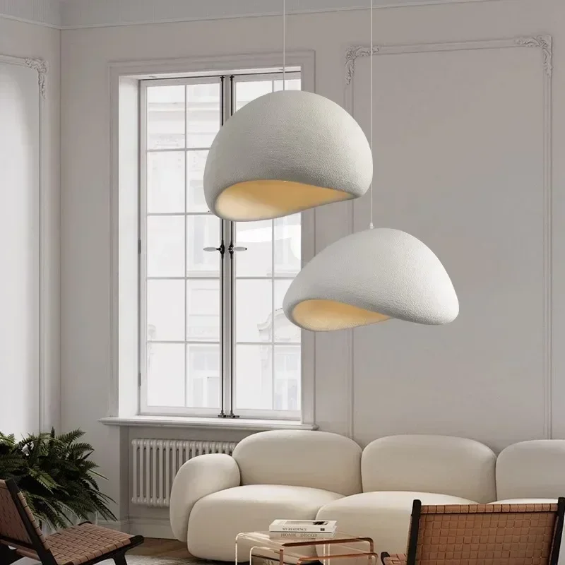 Wabi Sabi Ceiling Chandelier Living Dining Room Nordic Pendant Lights Lustre E27 Bar Loft Suspend Lamps Home Decor Hanging Light