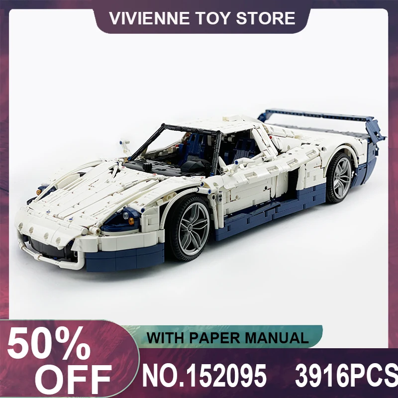 

MOC-152095 MC12 технический Супер спортивный автомобиль, модель Hypercar, строительные блоки, головоломки, Обучающие игрушки, рождественские подарки для детей