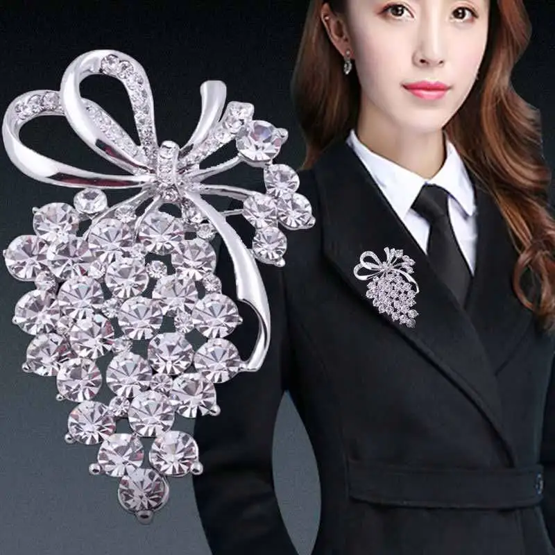 Women's Elegant Exquisite Brooch Pin Girls Female Party Wedding Luxury Flower Garment Ornament Gifts,Temu