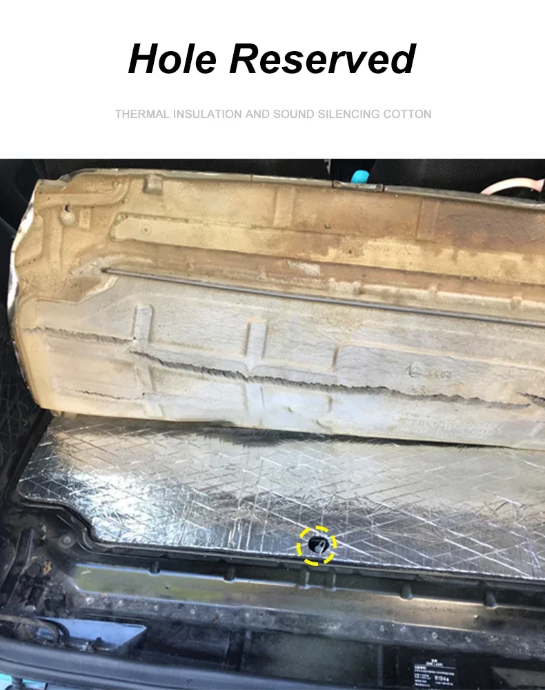 Kofferraummatte aus Aluminiumfolie für Benz Smart Fortwo 451 2009–2014 – Teppicheinlage mit Wärme- und Geräuschdämmung – Detail 5