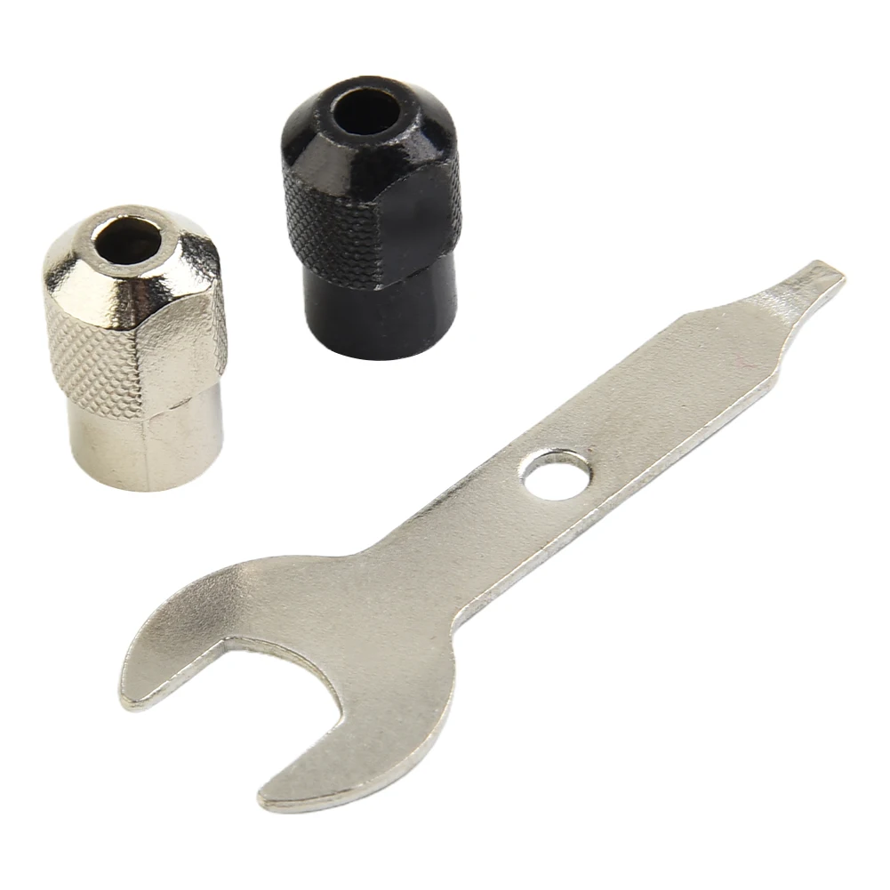 

3pcs/set M8x0.75 Electric Chuck Nut Rotary Tool Accessories Chuck With Wrench Keyless Rotary Tools Power Engraver Accessories