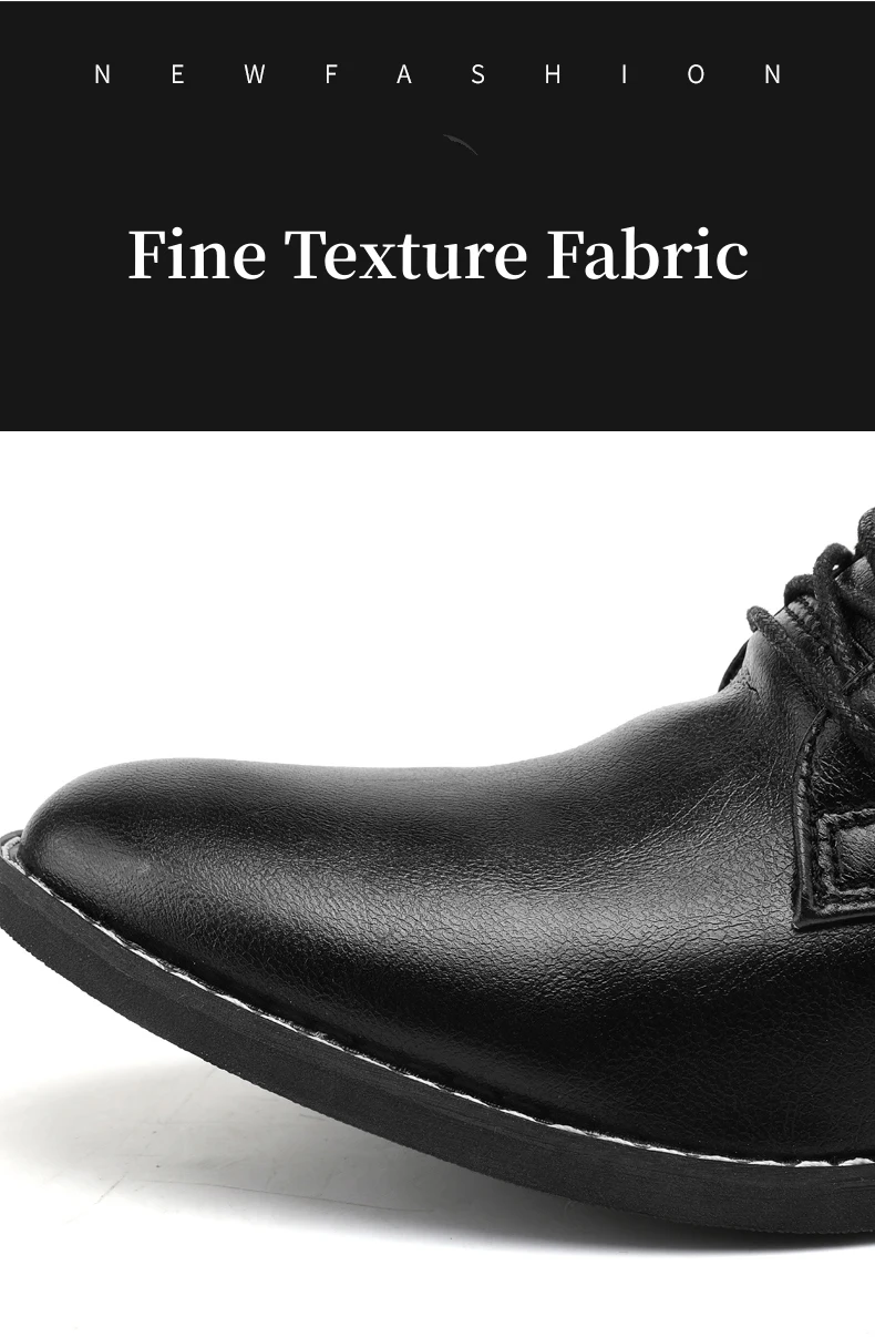 2023 New High-top Men's Casual Leather Shoes Classic White Business Men's Derby Shoes Fashion Pointed toe Dress Shoes Men Oxford