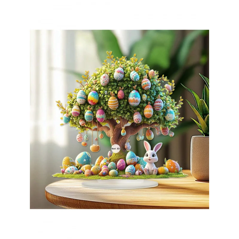 Easter Egg Tree and Rabbit Decorations -2D Acrylic, Rabbit Party