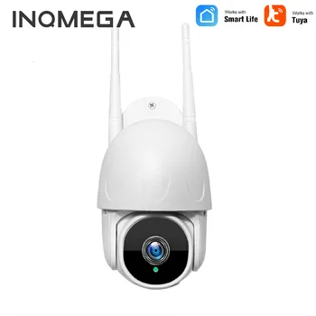INQMEGA 와이파이 투야 스마트 PTZ 카메라, 무선 자동 추적 카메라, 양방향 오디오, 야외 가정용 HD CCTV 감시, 방수, 1080P