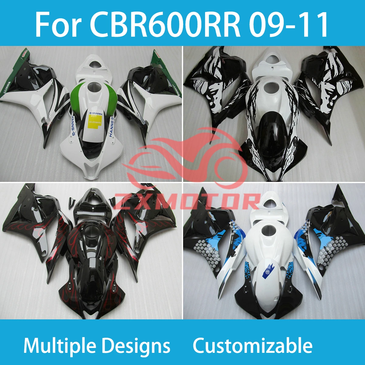 

Black Fairing Kit for Honda CBR 600RR 09 10 11 Motorcycle Complete Bodywork Fairings CBR600RR 2009 2010 2011