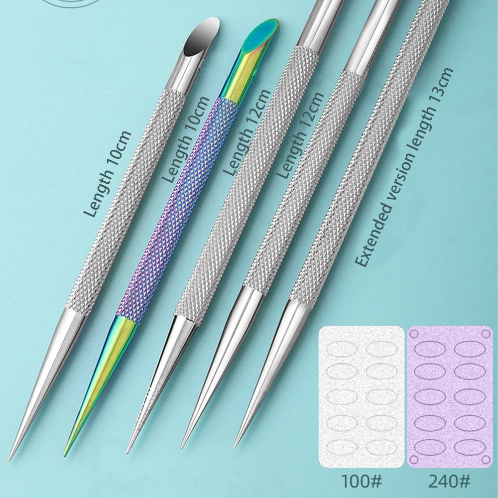 

Double-ended Stainless Steel Cuticle Pusher Nail Manicures Remover Manicure Sticks Nail Art Tools Nail Cuticle Pusher