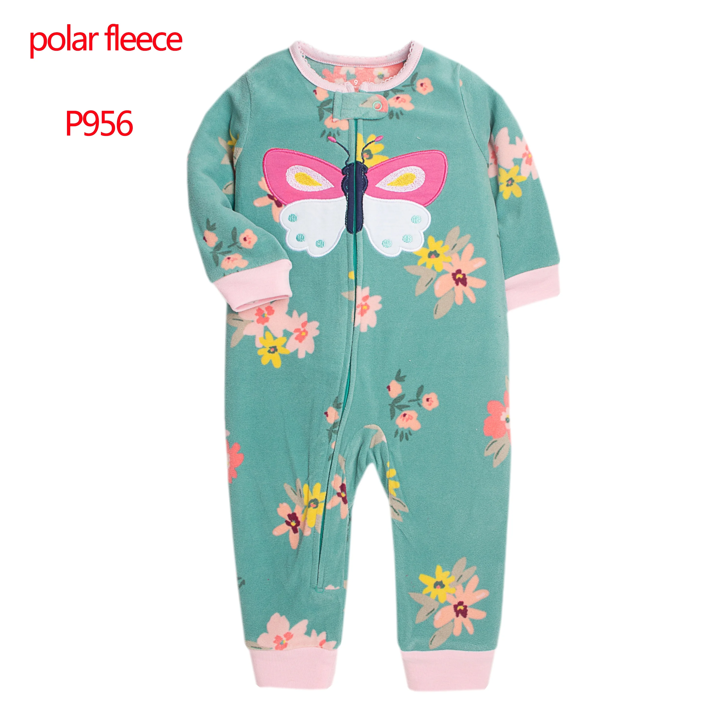 Baby Clothes Spring Autumn Polar Fleece Toddler Girls Romper Cute Animals Warm Jumpsuit Kids Pajamas Small Children Overalls 5