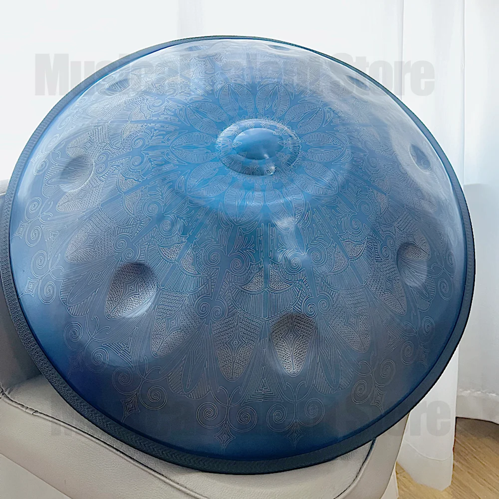 New Handpan Drum in D Minor Kurd, Steel Tongue Drum, Professional Performance,Gift, 9, 10, 12 Notes,22 Inches, High-Quality