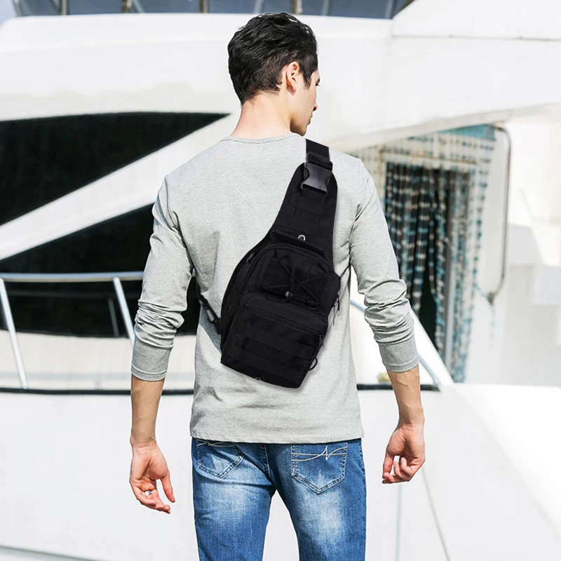 Waterproof Nylon Tactical Crossbody Bag for Outdoor Sports Hunting