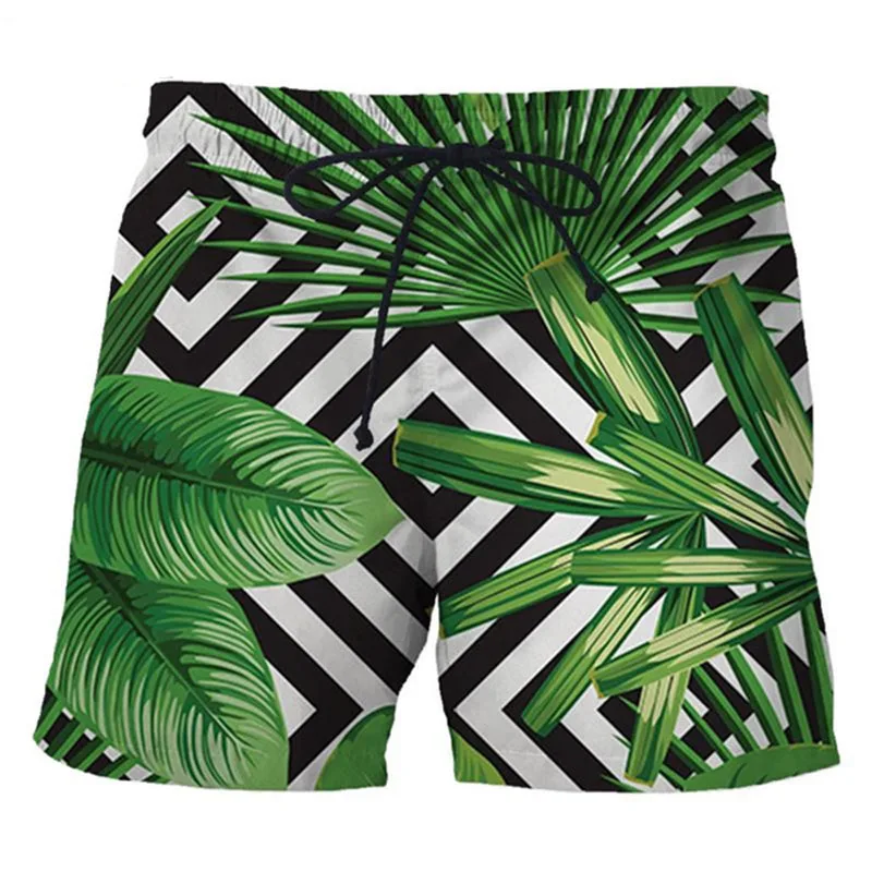 

Foliage Illusion Short Pants Men Women Kid 3D Printed Fashion Swim Trunks Beach Shorts Skateboard Sport Casual Loose Shorts